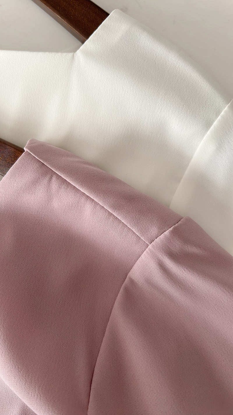 !穿上氣質! Collar 垂領口實色雪紡上衣, Blouse/ BU9000 (orchid sold out)