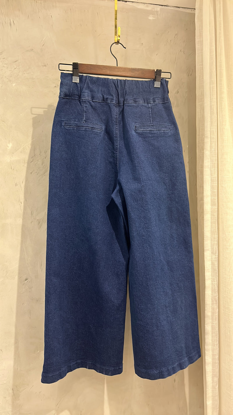 [限量現貨回歸]   (襯衫必備!) Straight Denim 高腰全彈性雙鈕扣直腳褲, Jeans/ PT8410