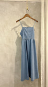 （熱賣重開訂購）Alice Denim 愛麗絲後彈性橡筋牛仔吊帶裙(肩帶可調) , Dress/ DS9450