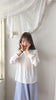 Dora 氣質女孩層次雙領雪紡上衣, Blouse/ BU9003