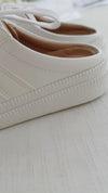 White leather mule shoes/ SH8131