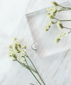 Silver Oval Geometric Ring  (Free size) / RN8016