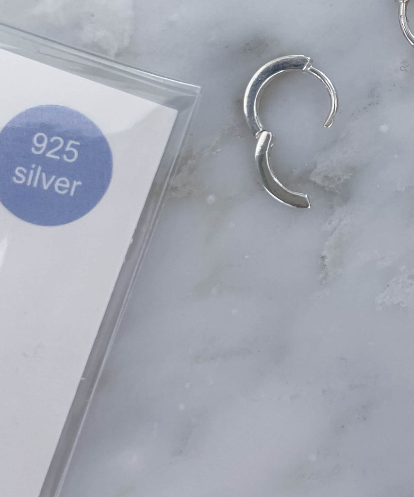 Silver Made, Small Ring Earrings/ ER8314