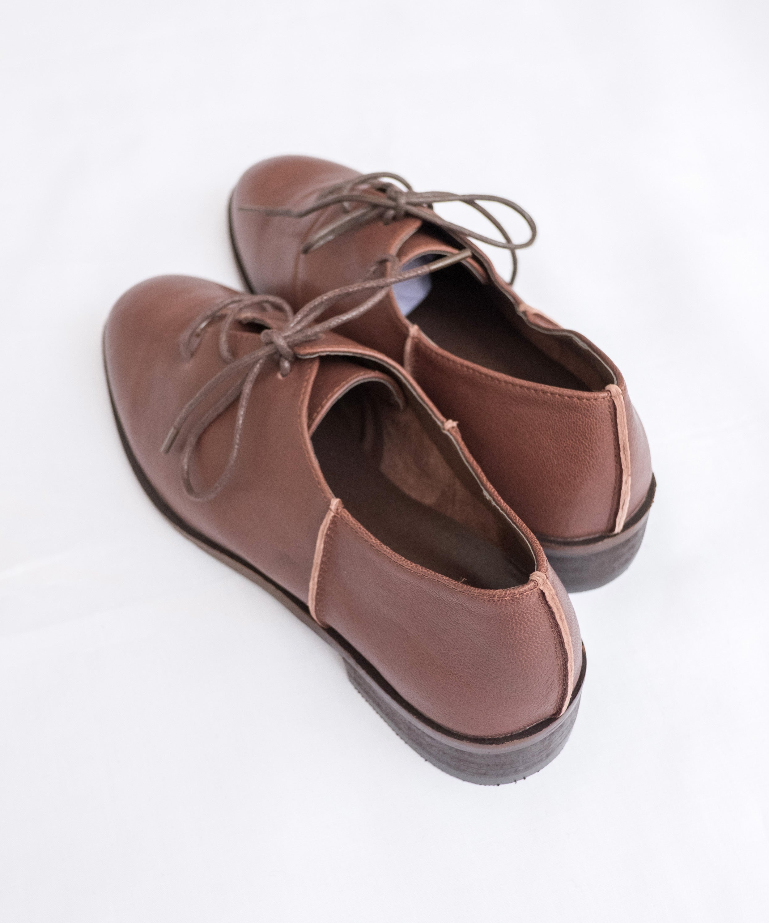 leather oxford 啡色牛皮經典牛津鞋, Shoes/ SH8053