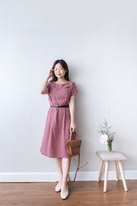 Fine Line 真皮立體金屬釦, Belt/ BT8112 (pre-order)