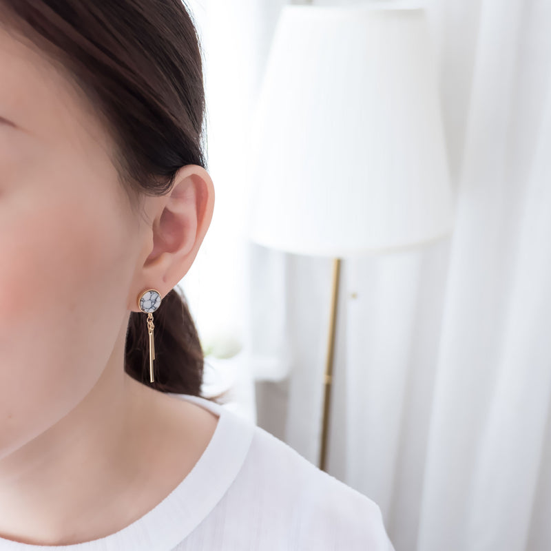 Marble Drop Bar, Earrings/ ER8252