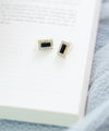 Classic Glitter Rectangular Earrings / ER8017