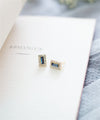 Classic Glitter Rectangular Earrings / ER8017