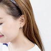 Classic Glitter Rectangular Earrings / ER8017