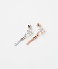 Sliver Tassel Earrings(Silver/Rose-Gold) / ER8109