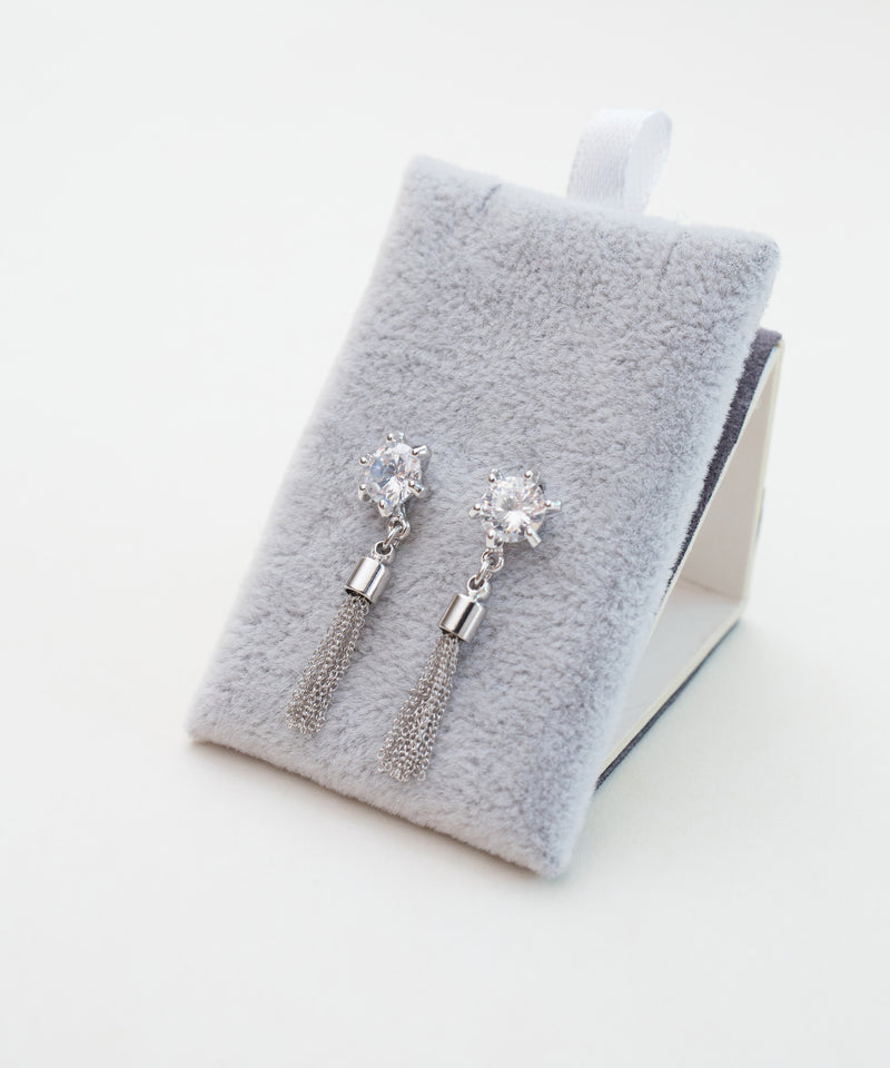 Sliver Tassel Earrings(Silver/Rose-Gold) / ER8109