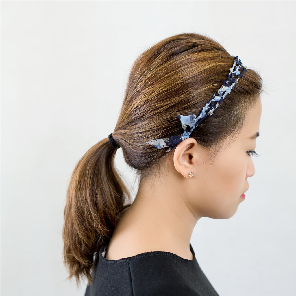 Floral Hairband with Ribbon (可分拆) / HA8012