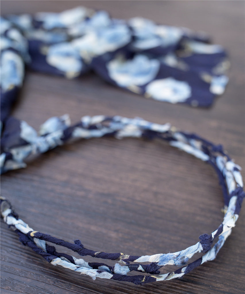 Floral Hairband with Ribbon (可分拆) / HA8012