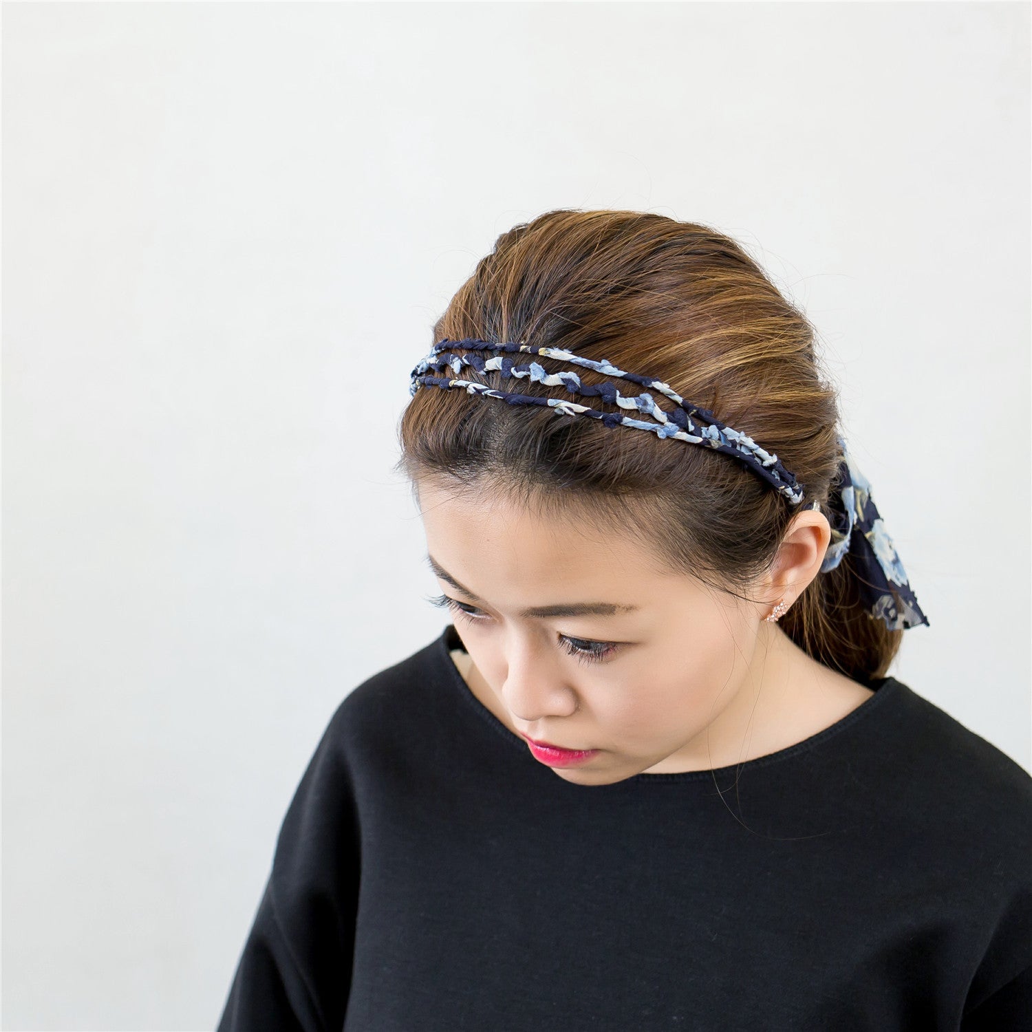 Floral Hairband with Ribbon (可分拆) / HA8012