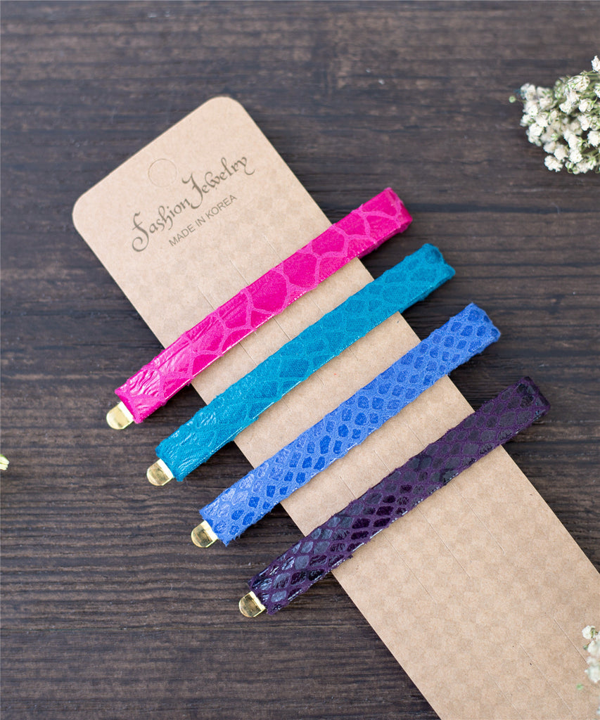 Texture Leatherlike Alligator Clip / HA8018