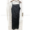 Black 皺紋小優雅吊帶連身裙, Dress/ DS8905