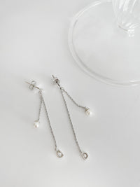 Pearl Crystal Drop Earrings/ ER8333