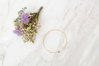 Triangle Gemstone Bangle/ BL8035