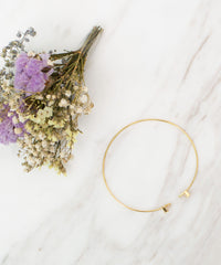 Triangle Gemstone Bangle/ BL8035