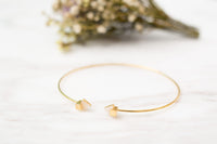 Triangle Gemstone Bangle/ BL8035