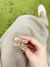 Blush marble Cherry Butterfly, Clip/ HA8112