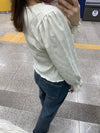 Secret Check 皺條紋暗格橡筋修腰, Blouse/ BU8872 (black sold out)