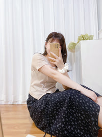 Asymmetric 寬方領斜排鈕扣彈性, Top/ TP8853
