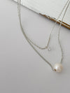(S925 Silver) Double Loop 全條純銀, Necklace/ NL8144