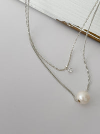 (S925 Silver) Double Loop 全條純銀, Necklace/ NL8144