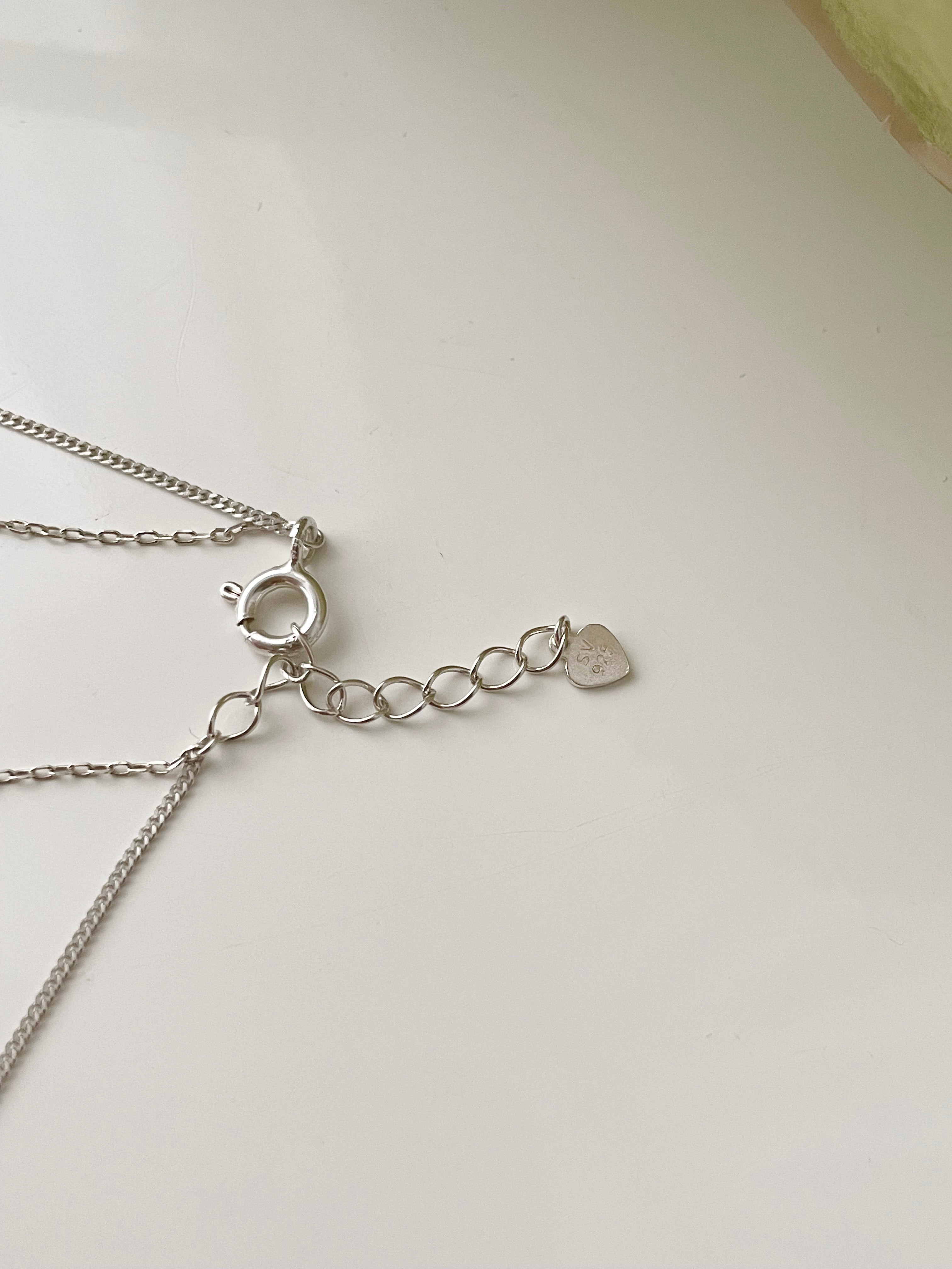 (S925 Silver) Double Loop 全條純銀, Necklace/ NL8144