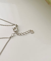 (S925 Silver) Double Loop 全條純銀, Necklace/ NL8144