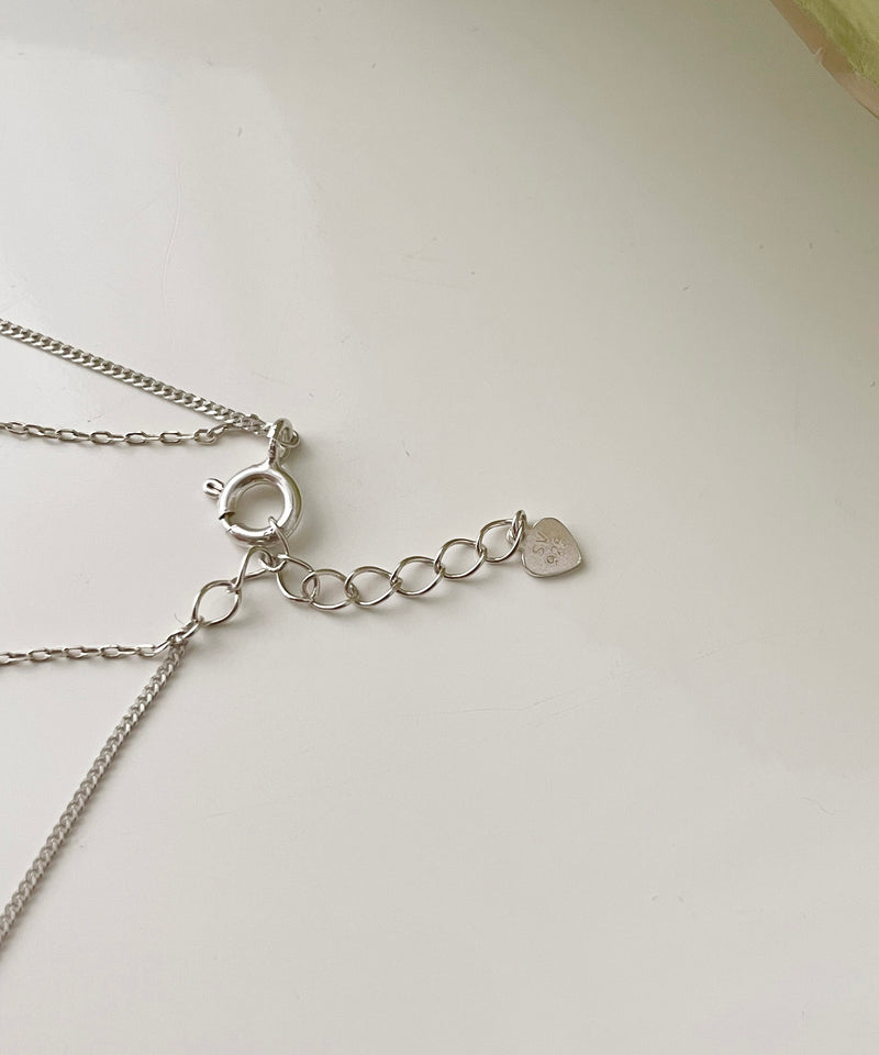 (S925 Silver) Double Loop 全條純銀, Necklace/ NL8144