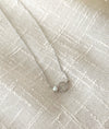 Moon Stone & Oval Crystal, Necklace/ NL8149