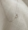 Moon Stone & Oval Crystal, Necklace/ NL8149