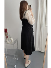 【訂造中獨家款 限量發售 】Ruffle 淺杏色小寬花邊企領, Blouse/ BU8875 （Pre-order)