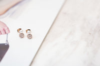 "Champaign" Pearl & Sparkle Earrings / ER8145