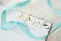 "Ring me" double triangle earrings / ER8140