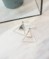 "Ring me" double triangle earrings / ER8140
