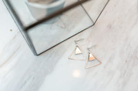 "Ring me" double triangle earrings / ER8140