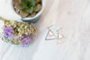 "Ring me" double triangle earrings / ER8140