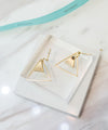"Ring me" double triangle earrings / ER8140