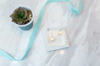 "Ring me" double triangle earrings / ER8140