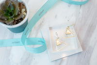 "Ring me" double triangle earrings / ER8140