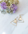 "Ring me" double triangle earrings / ER8140