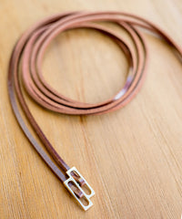 Double Loop Leather Belt/ BT8010 (pre-order)