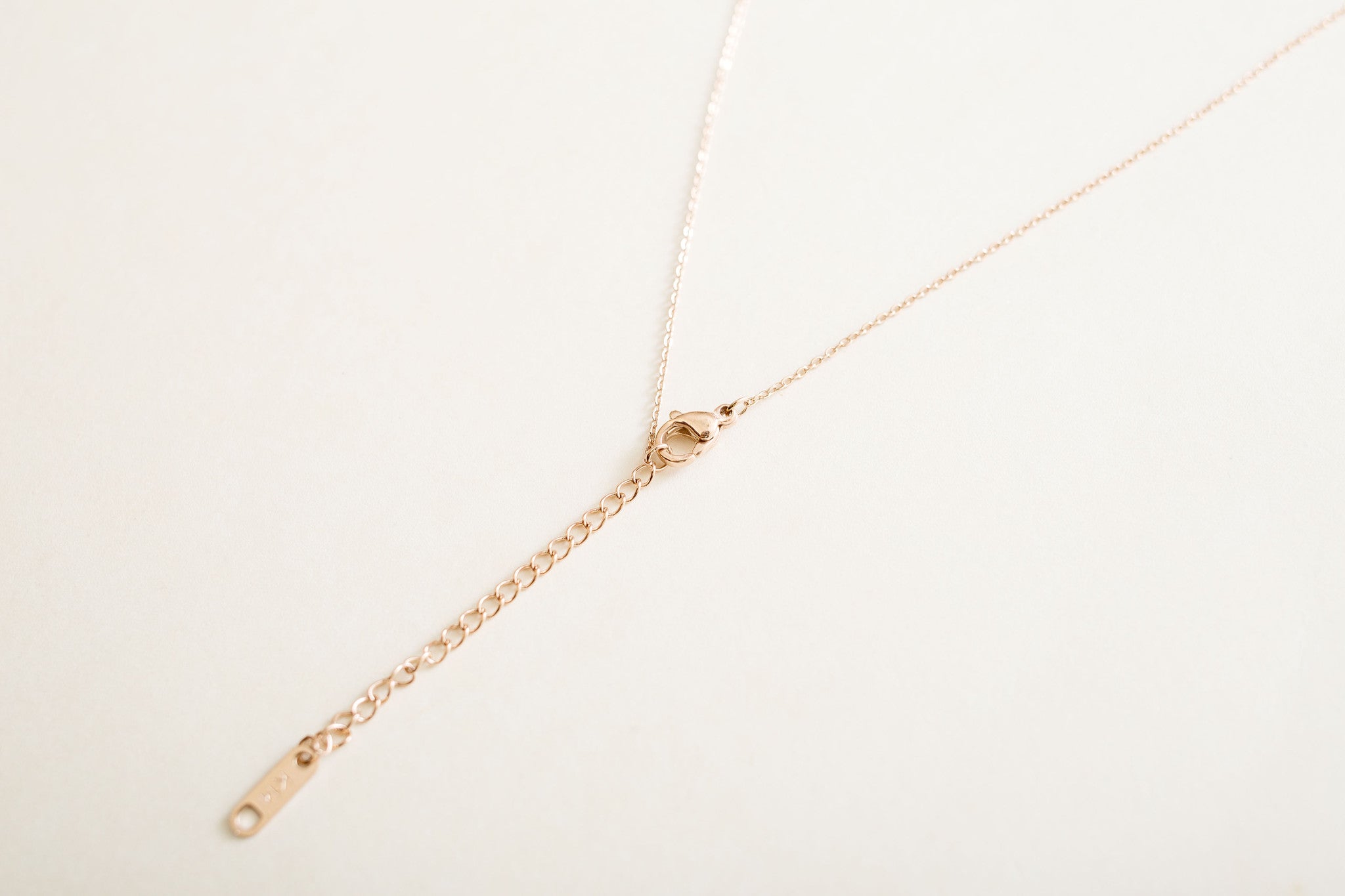 Triangle heart Long Bar Necklace / NL8076