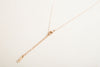 Triangle heart Long Bar Necklace / NL8076