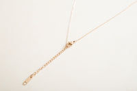 Triangle heart Long Bar Necklace / NL8076