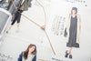 Triangle heart Long Bar Necklace / NL8076