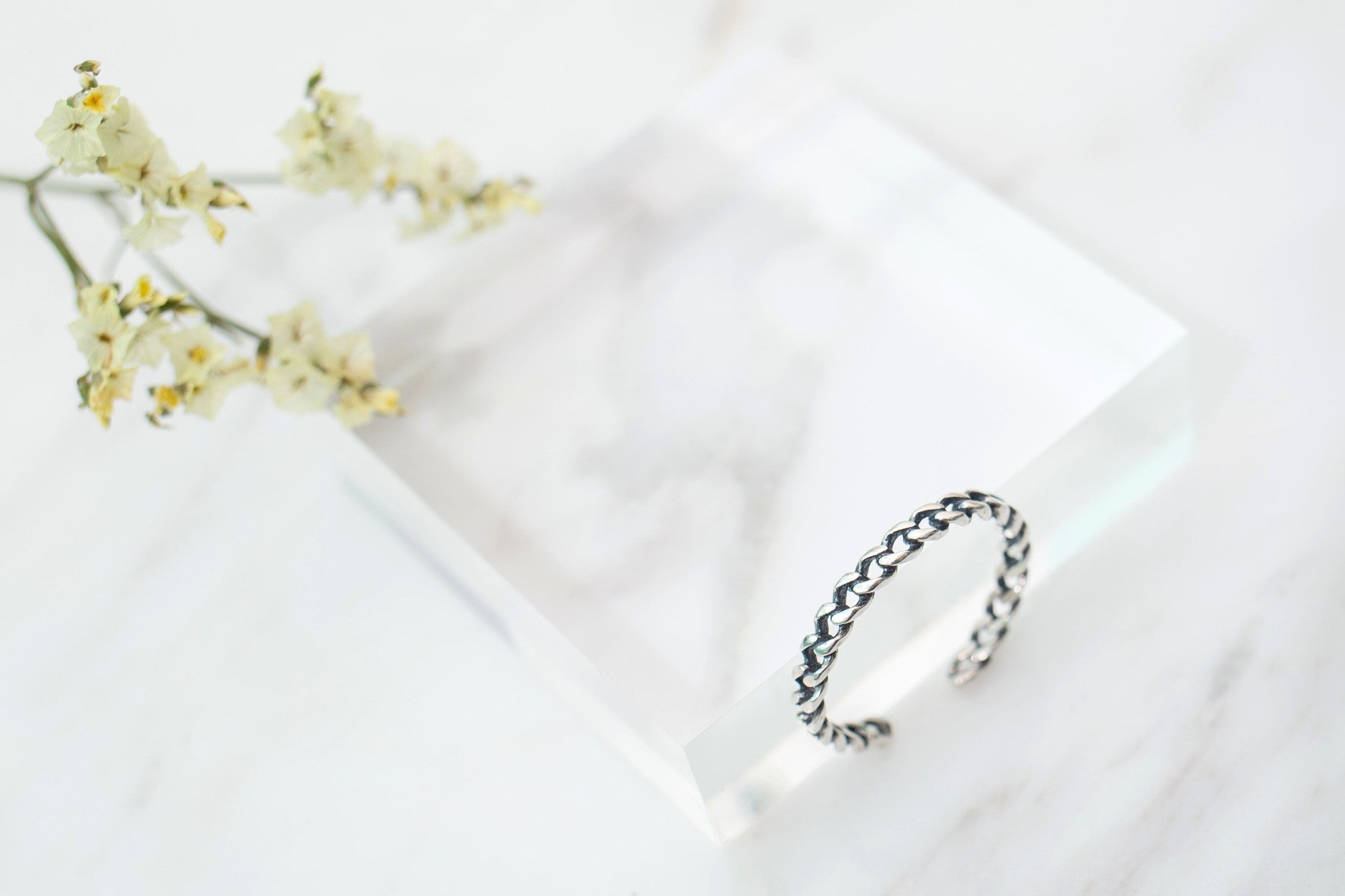 Vintage Silver Braids Ring (Free size) / RN8015